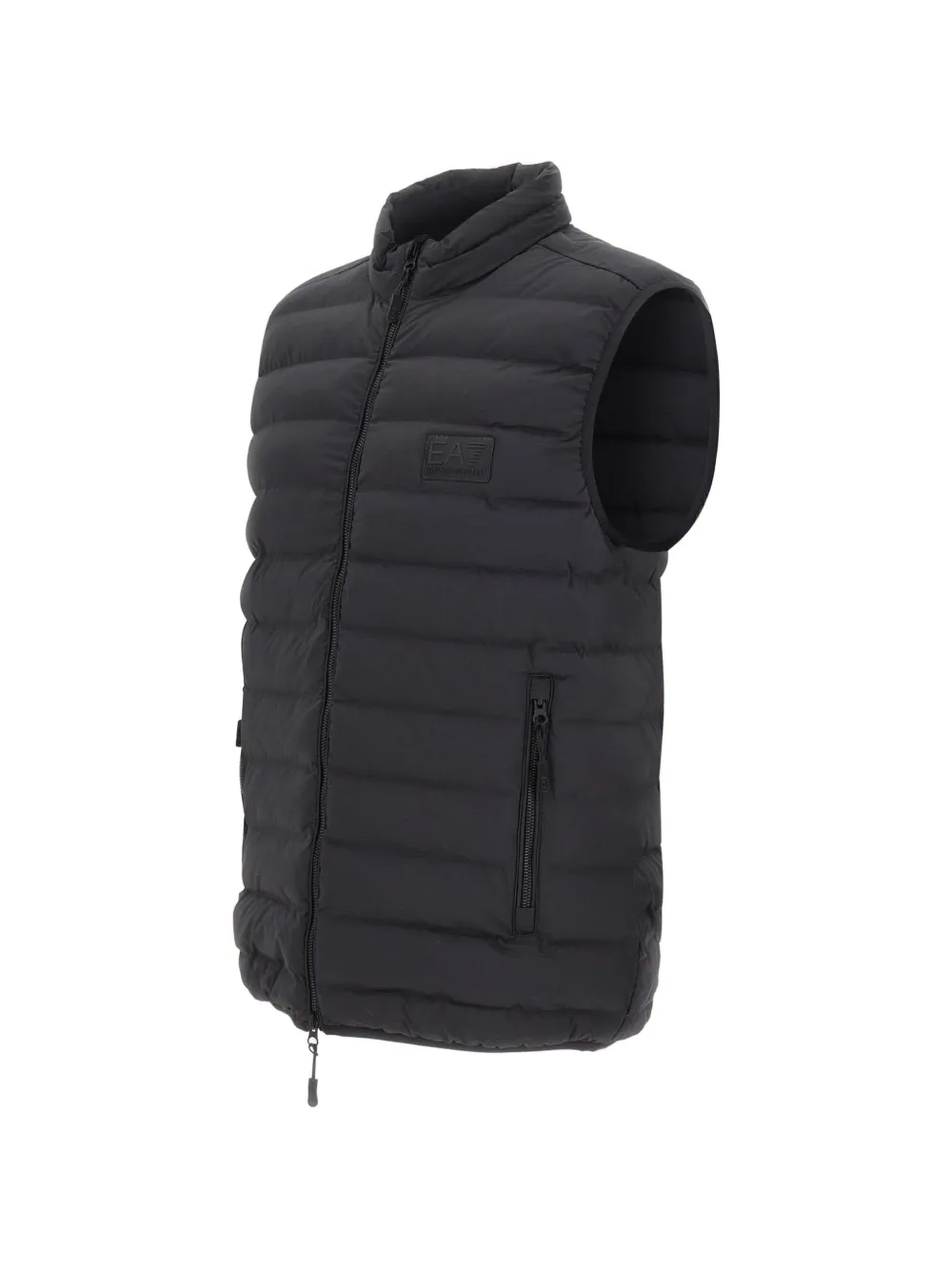 Ea7 Emporio Armani Gewatteerde top met rits Zwart