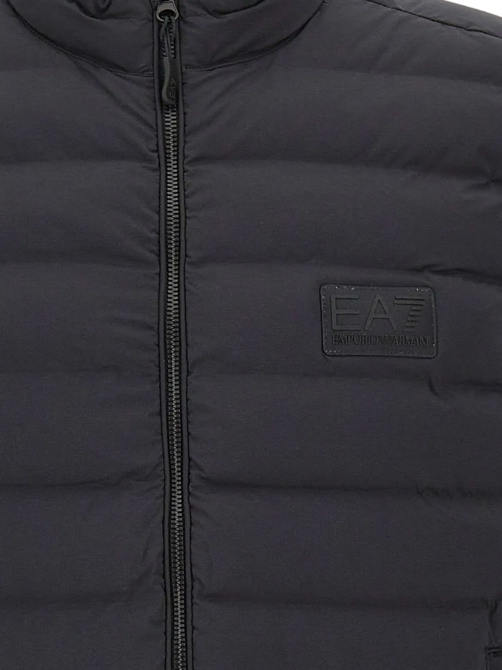 Ea7 Emporio Armani Gewatteerde top met rits Zwart