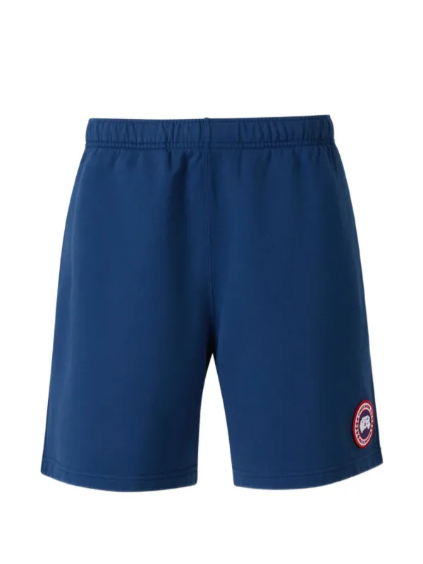 Canada Goose Elasticated-waistband Logo Shorts in Blue