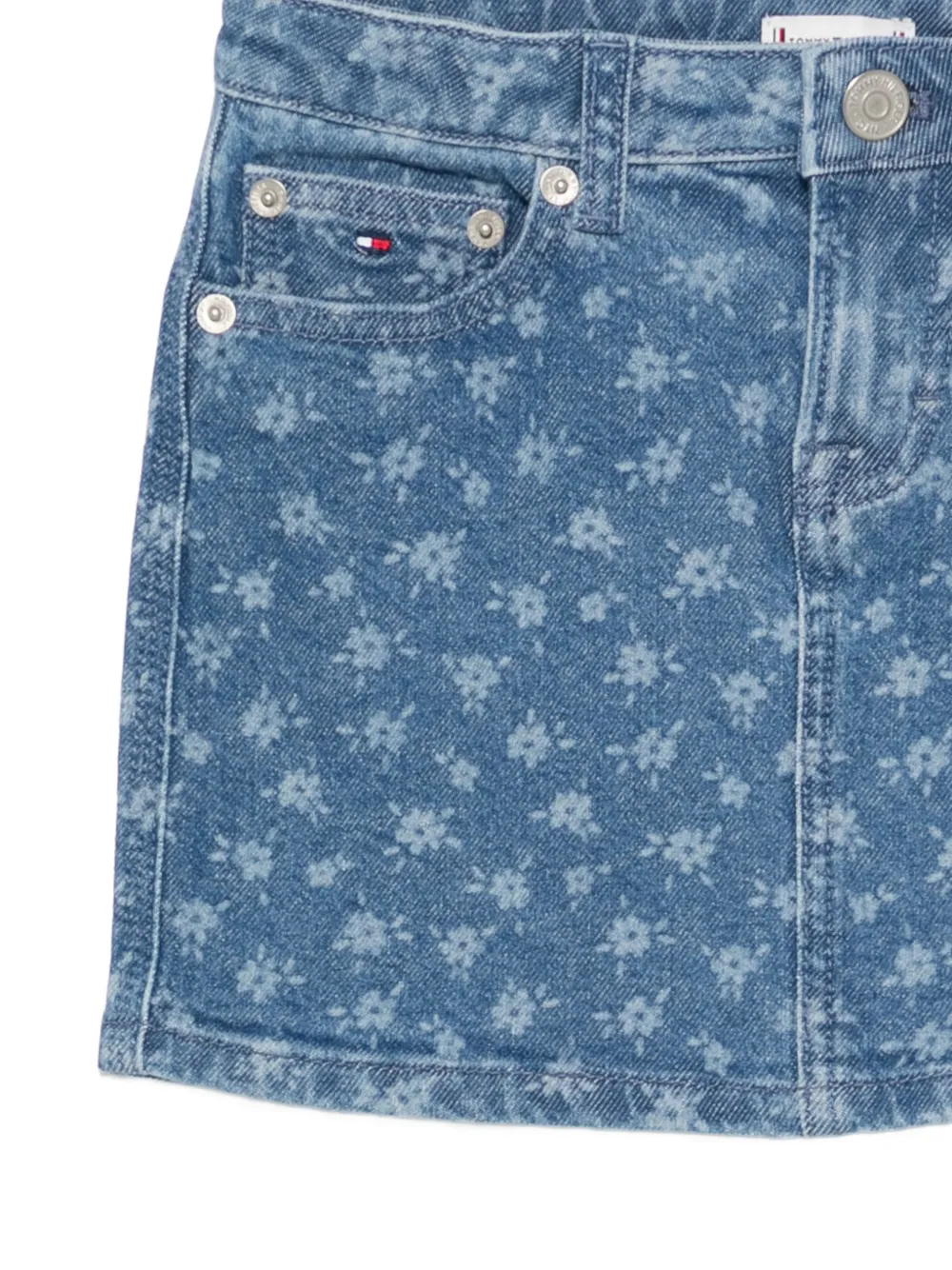  Tommy Hilfiger Junior Falda Con Estampado Floral - Azul 