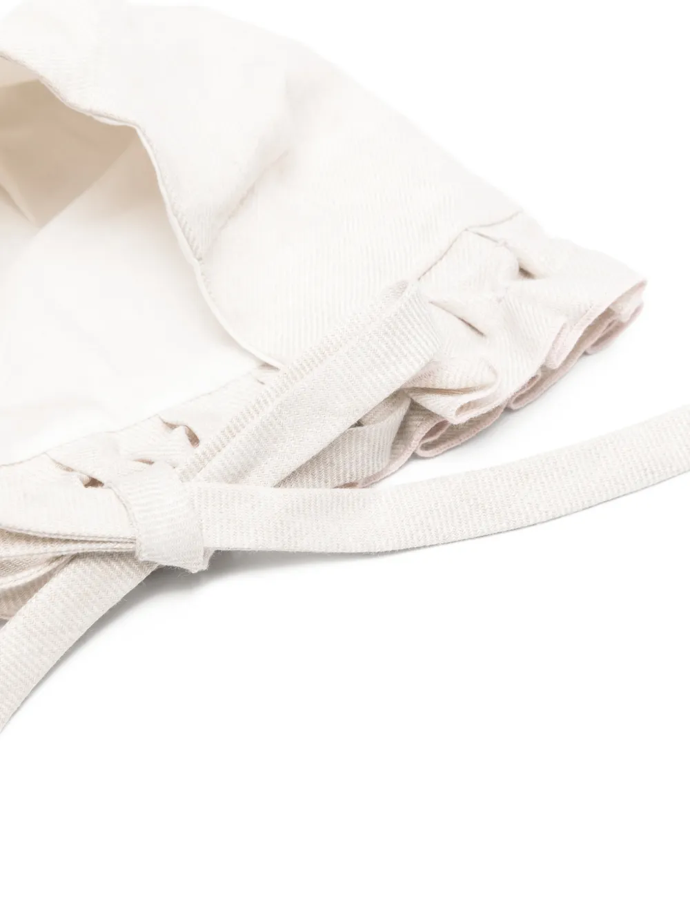 La Stupenderia Ruffled Hat - Neutrals 