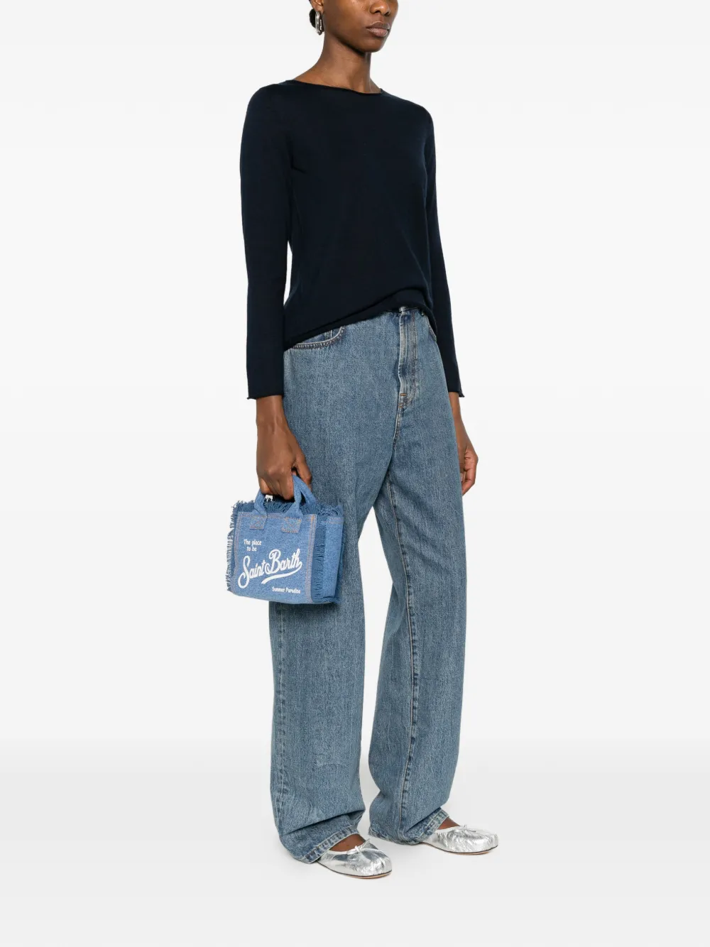 Fringed Top Handle Bag
