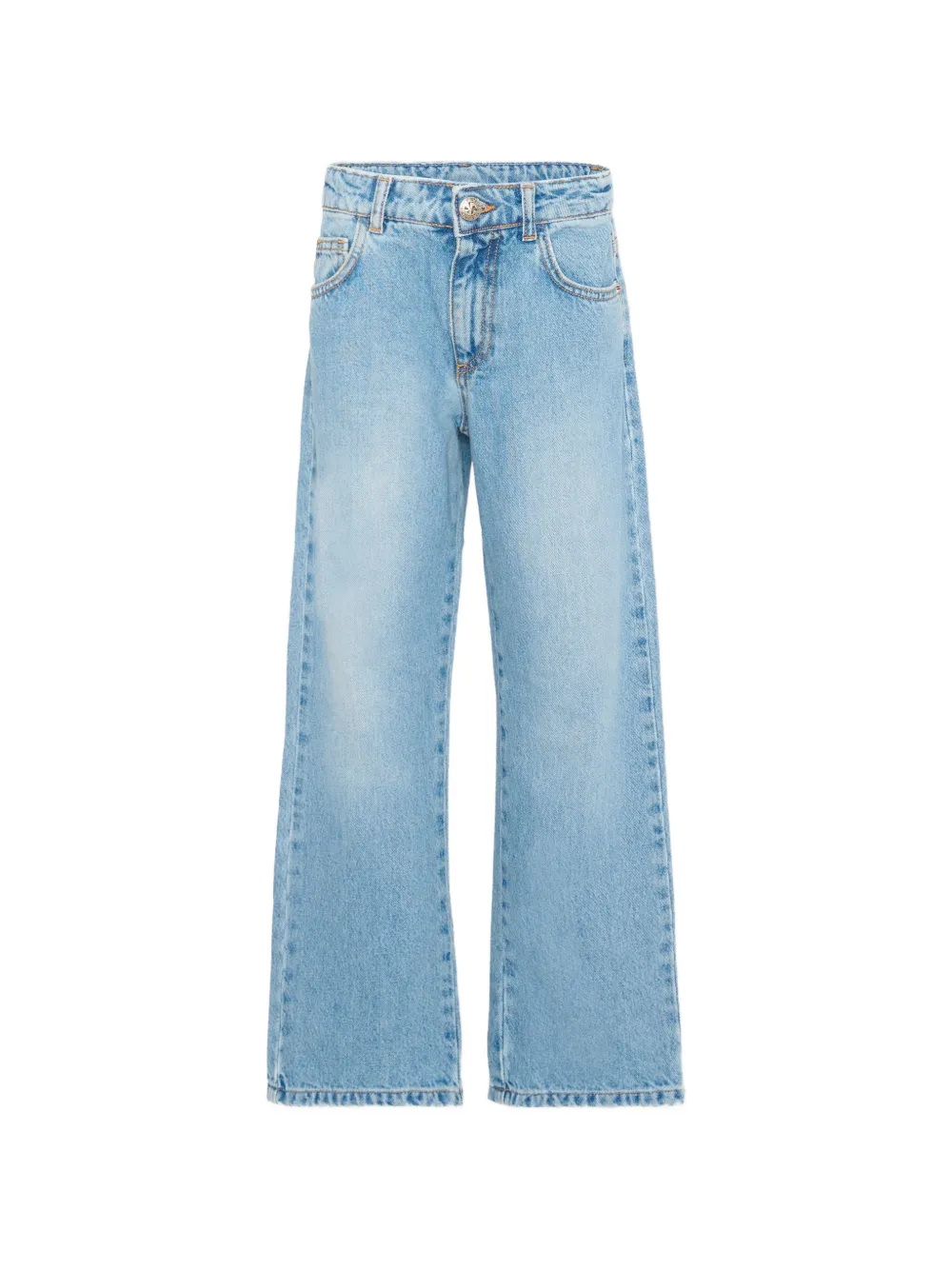 John Richmond Junior casual back logo jeans - Blu