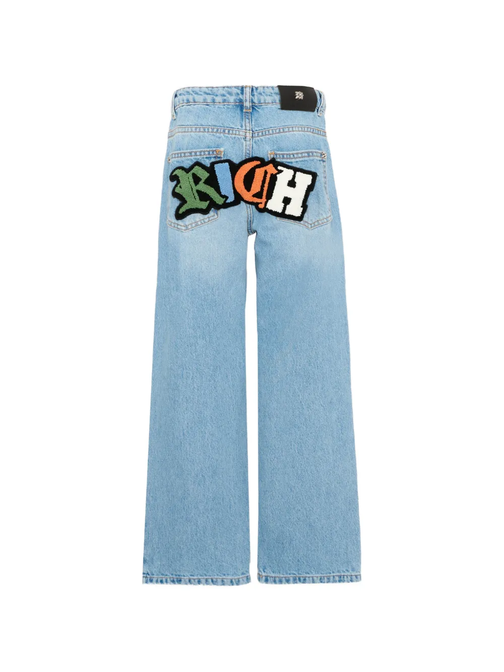 John Richmond Junior Casual jeans met logo Blauw
