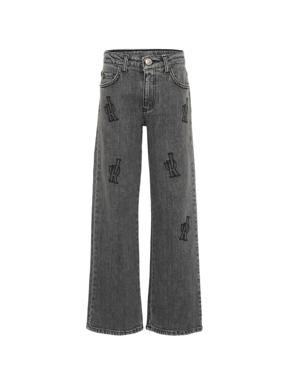 John Richmond Junior appliqué trousers - Grigio