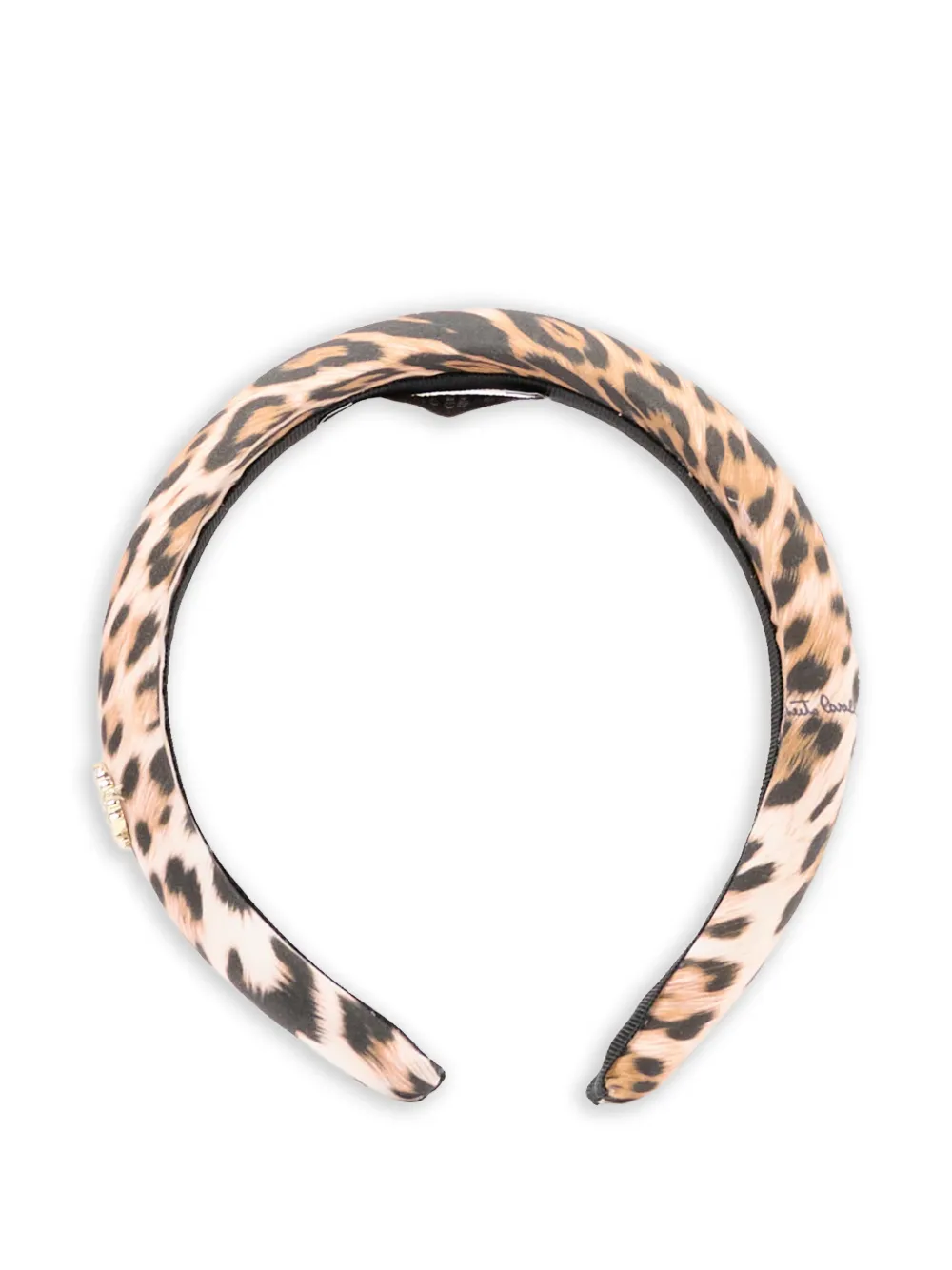 Roberto Cavalli Junior leopard-print headband - Toni neutri