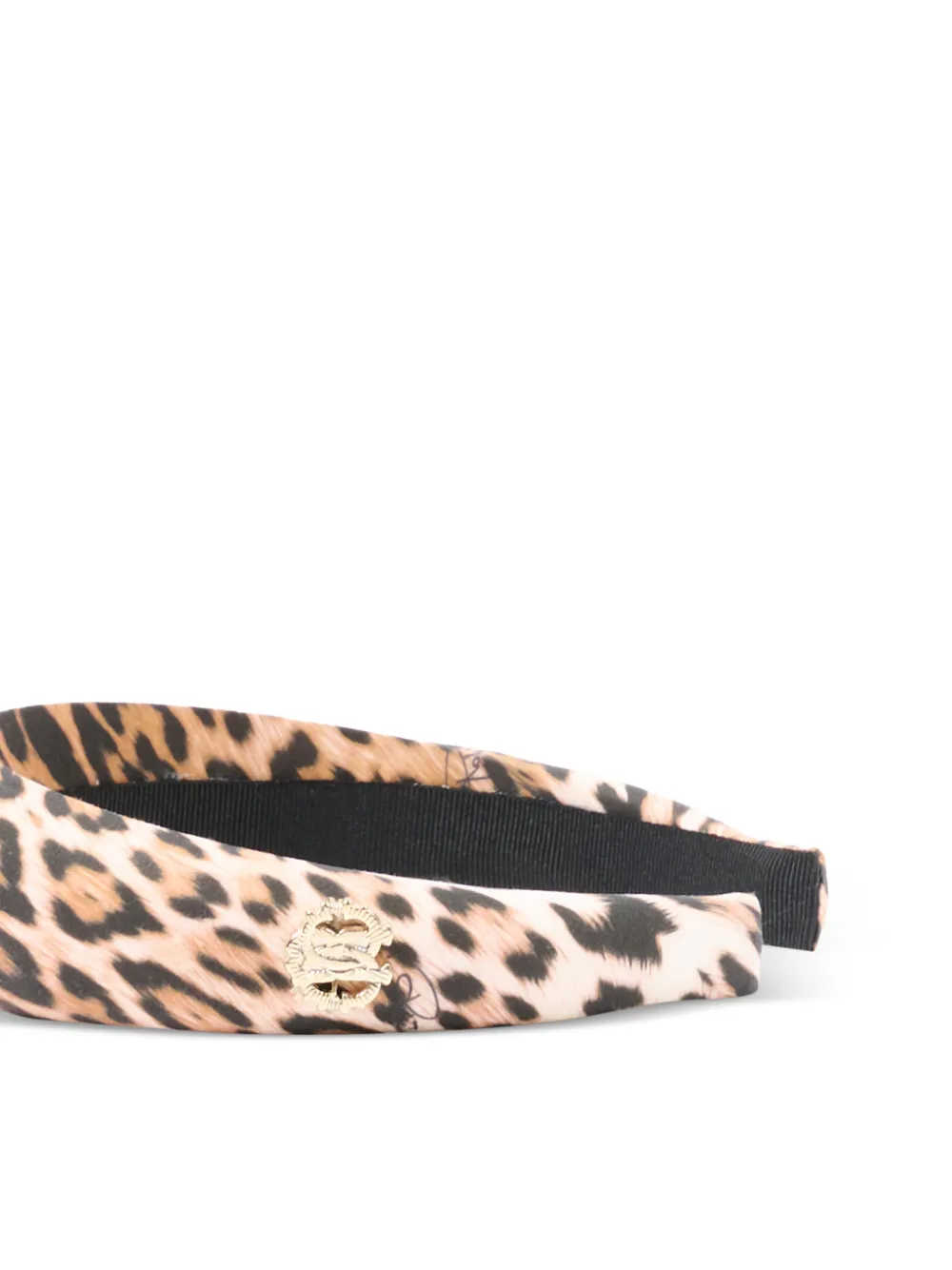 Roberto Cavalli Junior Hoofdband met luipaardprint Beige