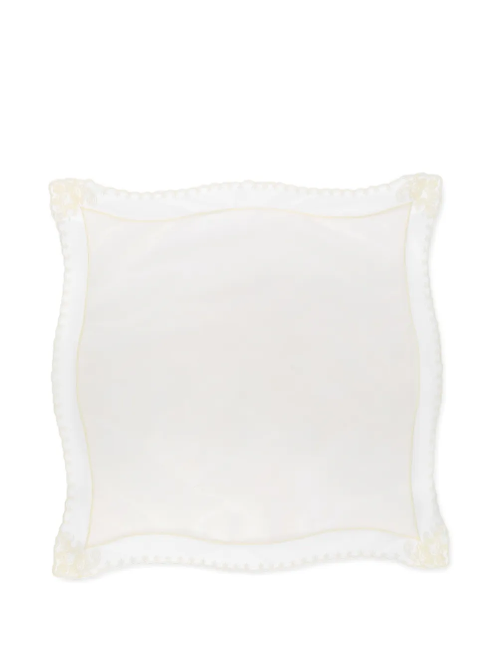 Ermanno Scervino scalloped lace trim bandana - Toni neutri