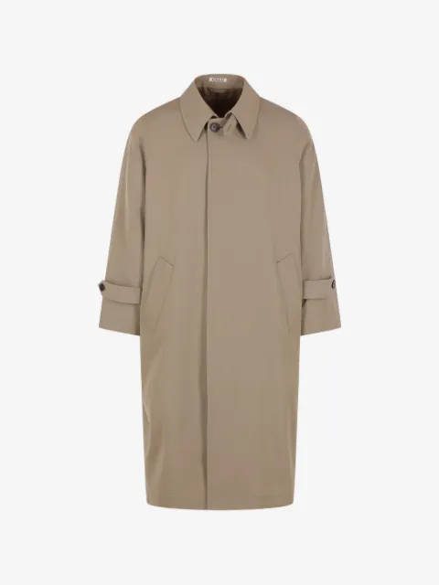 Auralee manteau mi-long droit
