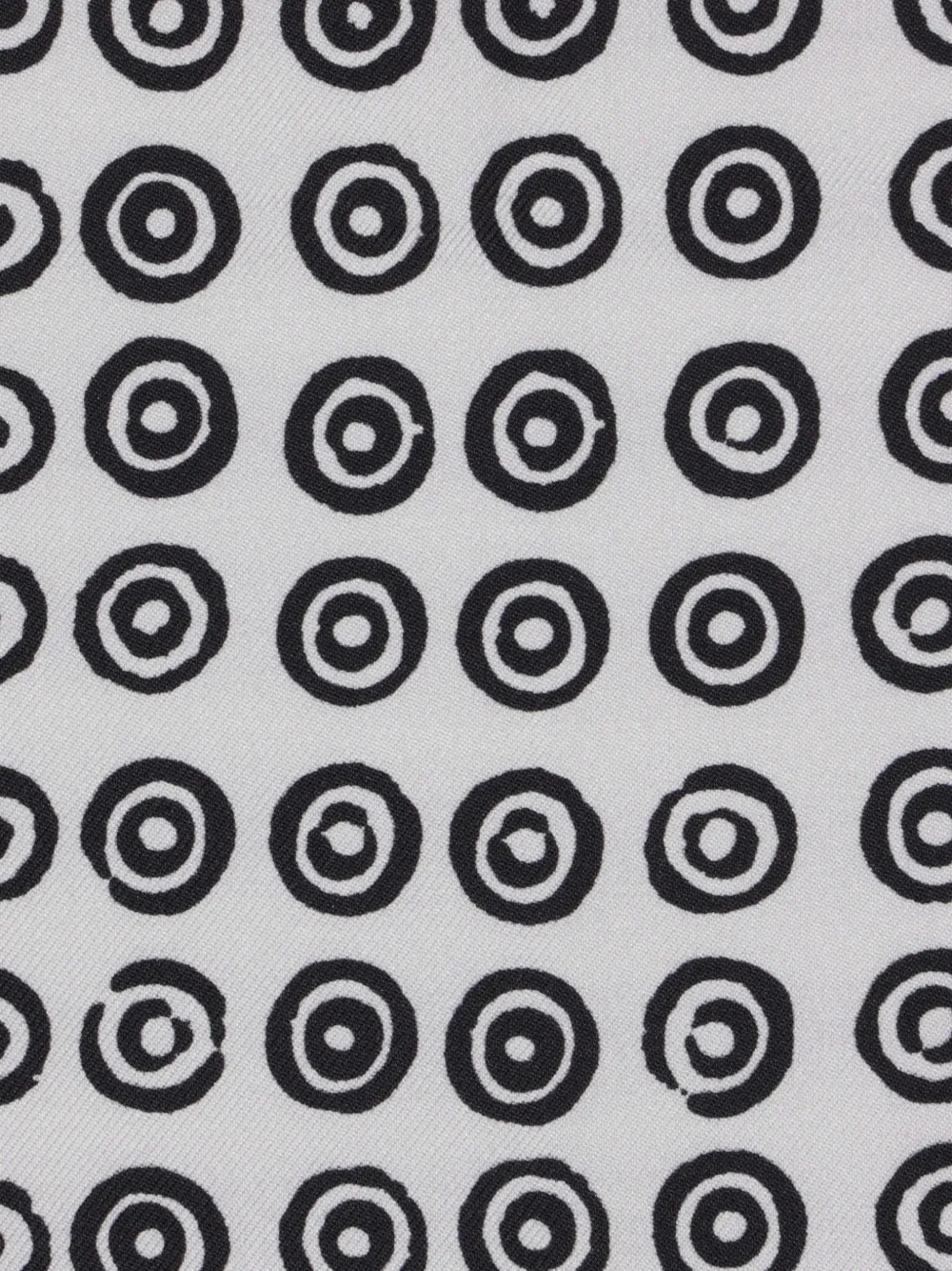  10 Corso Como Spot Pattern Scarf - White 