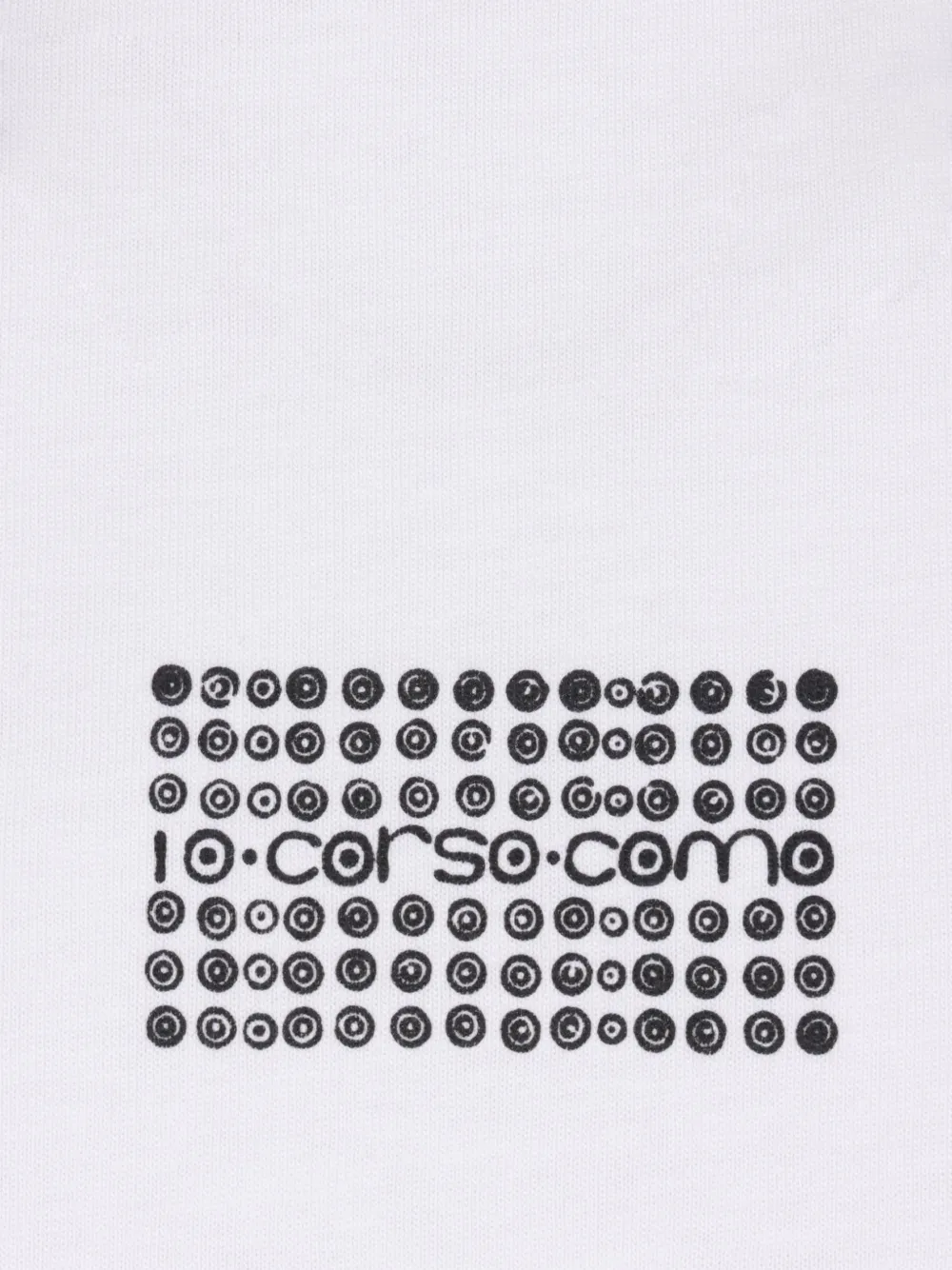 10 CORSO COMO T-shirt met logostippen Wit