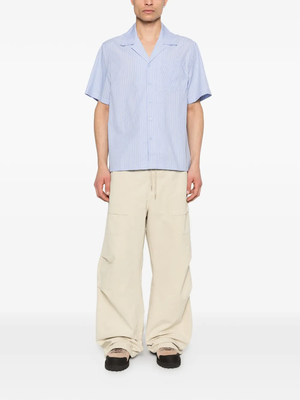 Arte Antwerp Shirt met borstzak Blauw