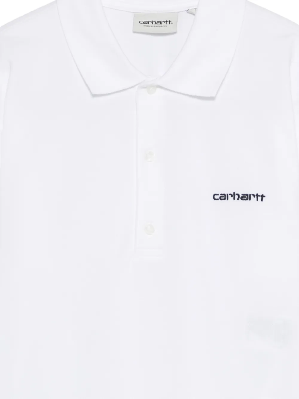 Carhartt WIP Polotop met geborduurd logo Wit