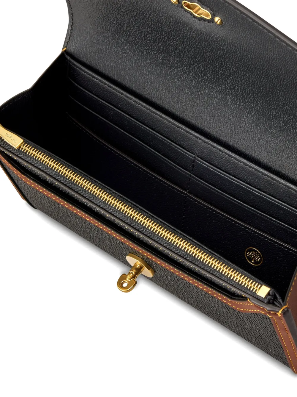 Mulberry Darley bewerkte portemonnee Zwart