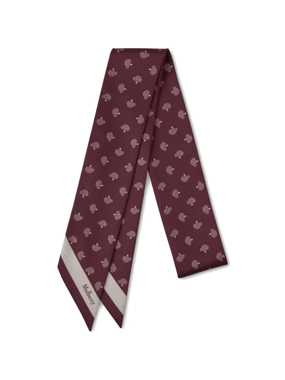 Mulberry Mulberry Tree patterned scarf - Rosso