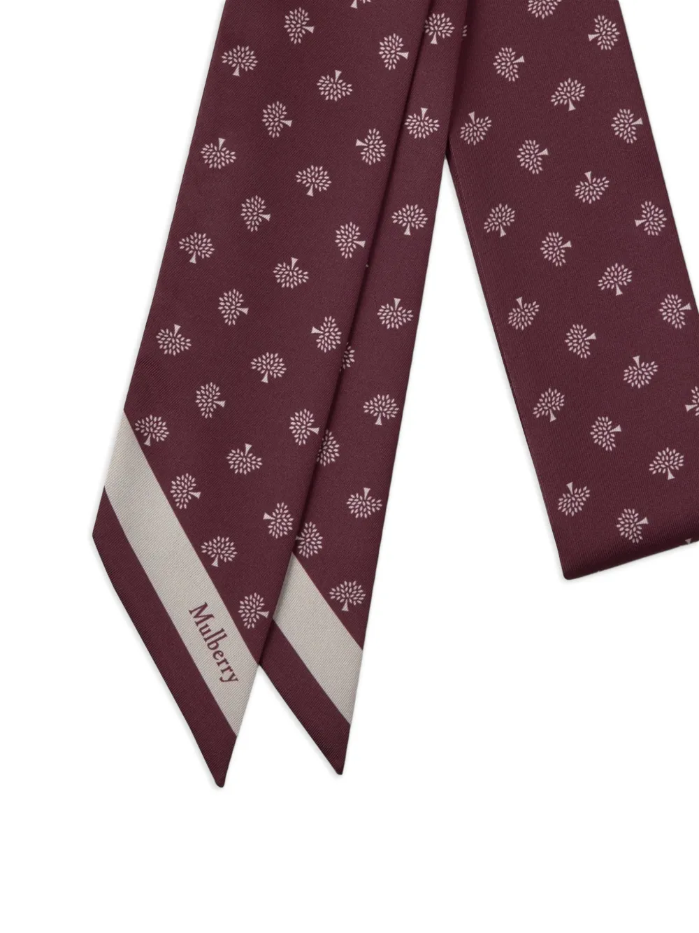  Mulberry Mulberry Tree Patterned Scarf - Red 