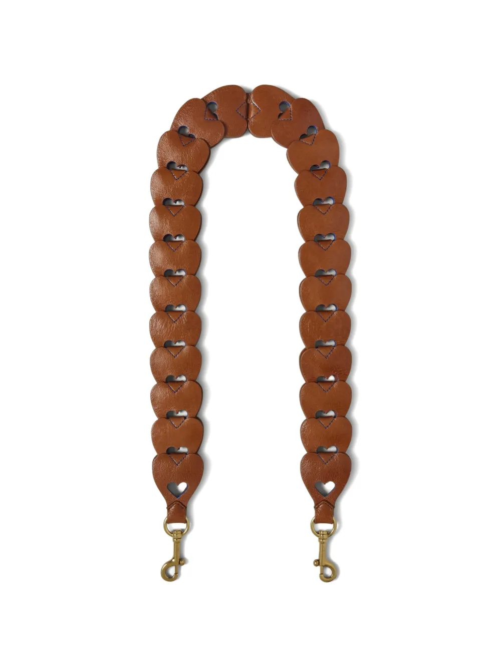 Mulberry heart leather strap - Marrone