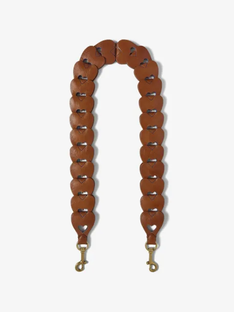 Mulberry heart leather strap