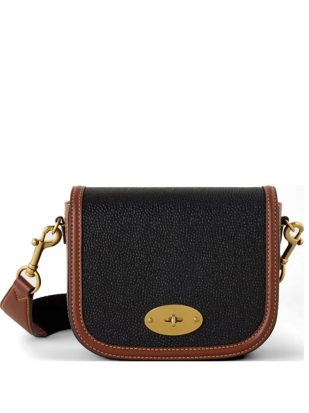 Mulberry small Darley grained leather satchel bag - Nero