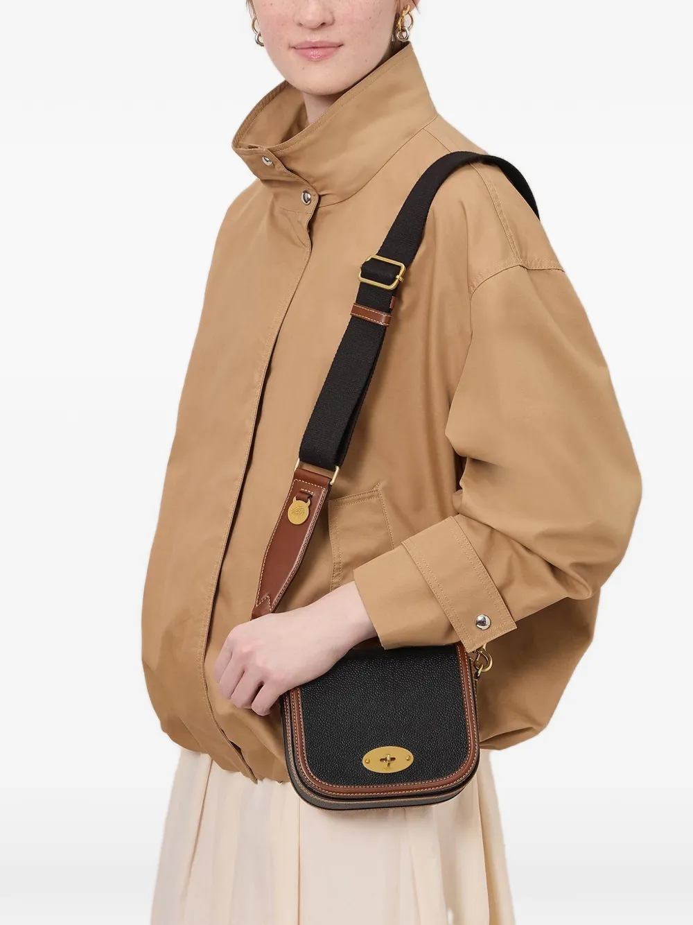 Mulberry Darley kleine leren boekentas Zwart
