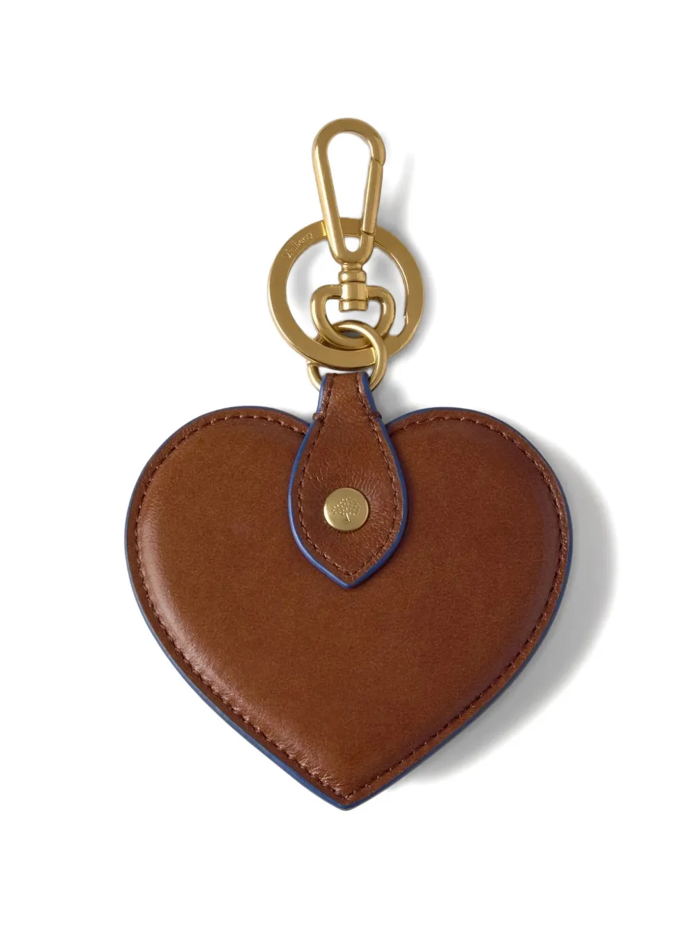Mulberry Heart keyring - Marrone
