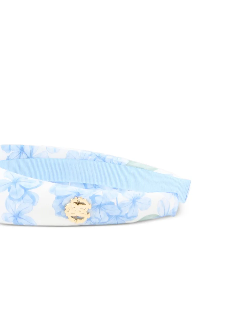 Roberto Cavalli Junior Haarband met bloemenpatch Wit