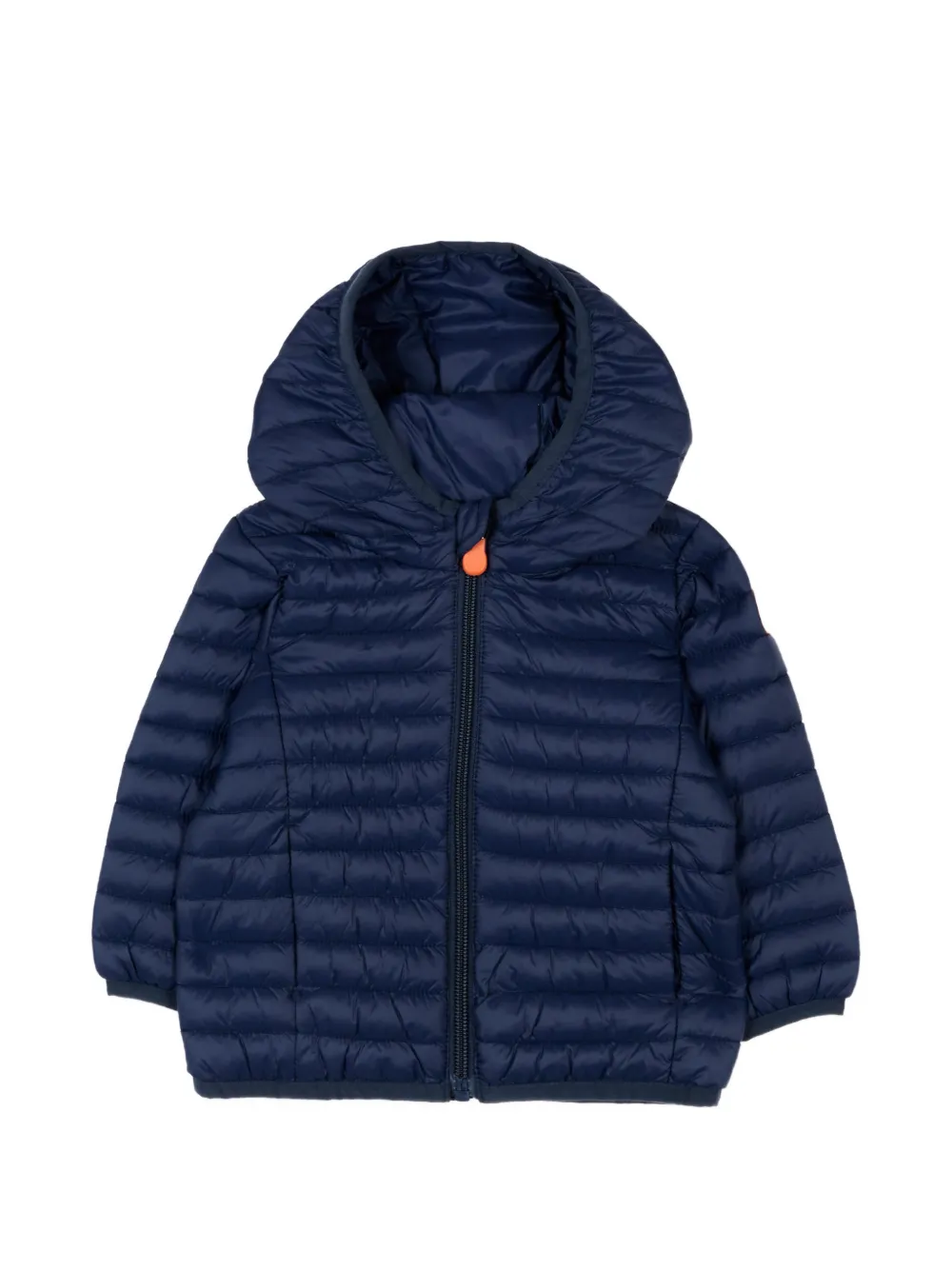 Save The Duck Kids quilted-design hooded jacket - Blu