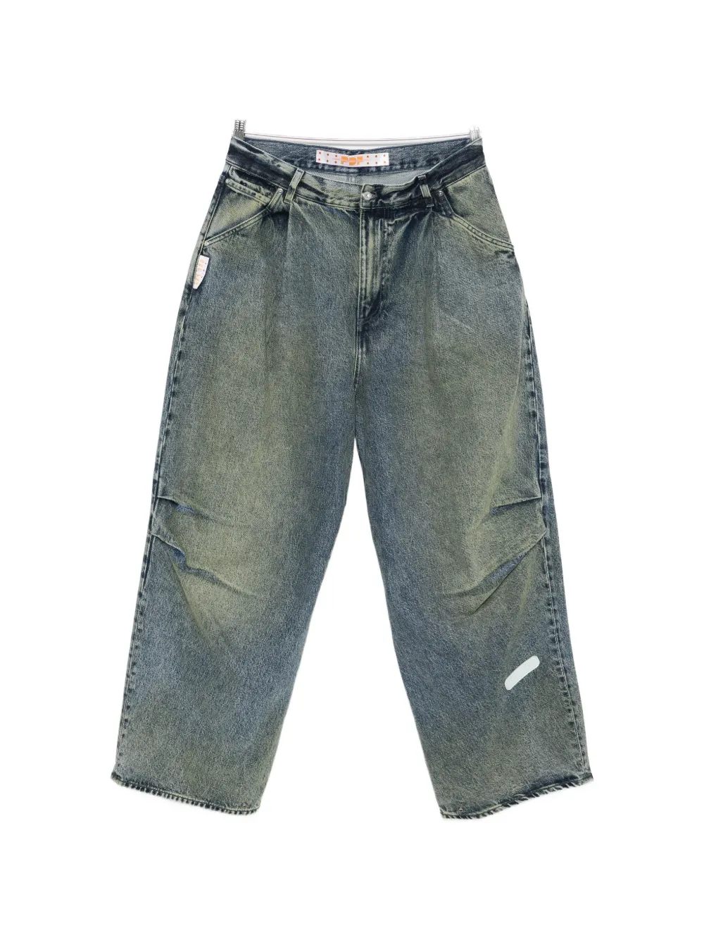 PDF front-pleat jeans - Blu