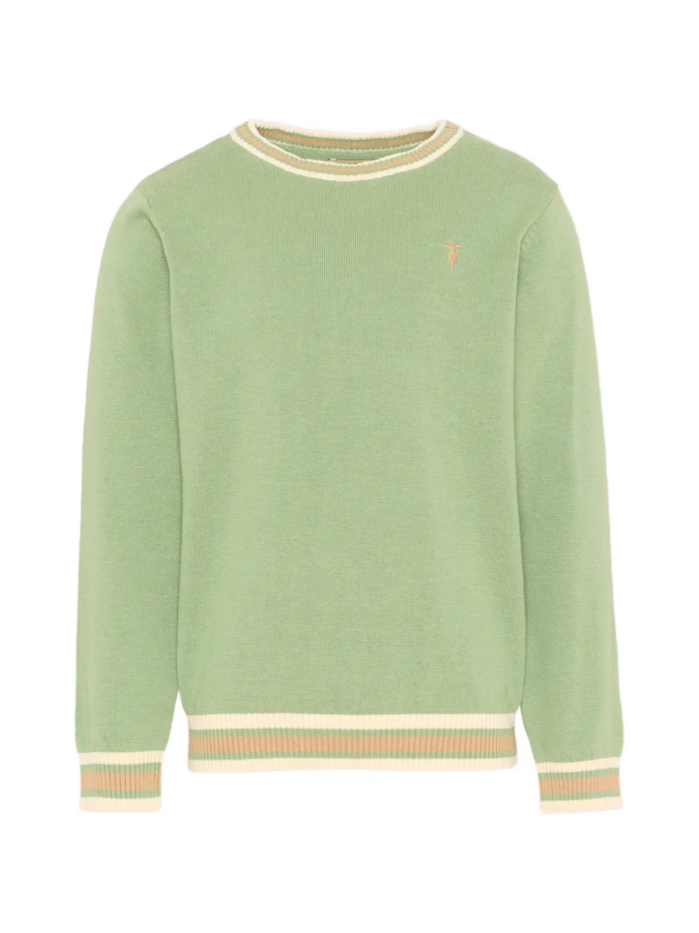 TRUSSARDI JUNIOR logo-detail sweater - Verde