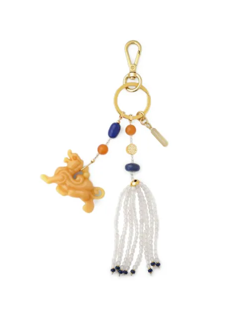 Shanghai Tang stone embellished keyring