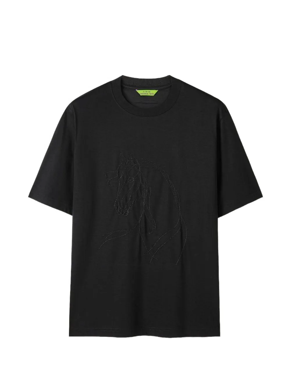 Shanghai Tang horse graphic T-shirt - Schwarz