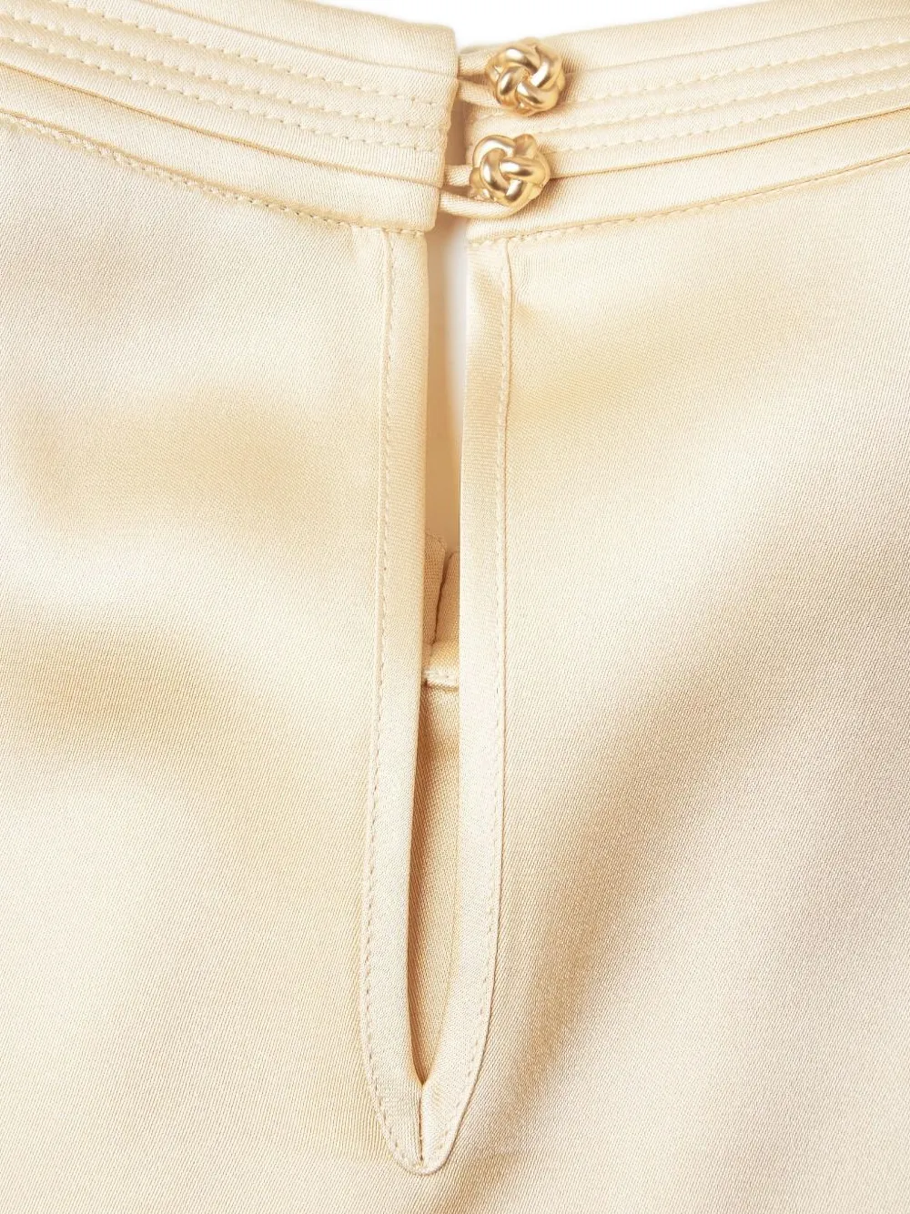 Shanghai Tang Blouse met ruches Beige