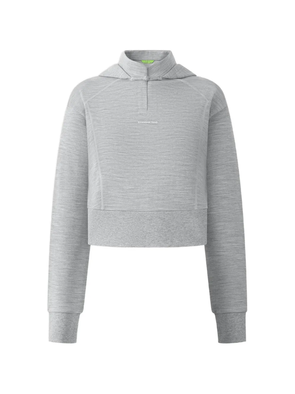 Shanghai Tang logo-detail hoodie - Grigio