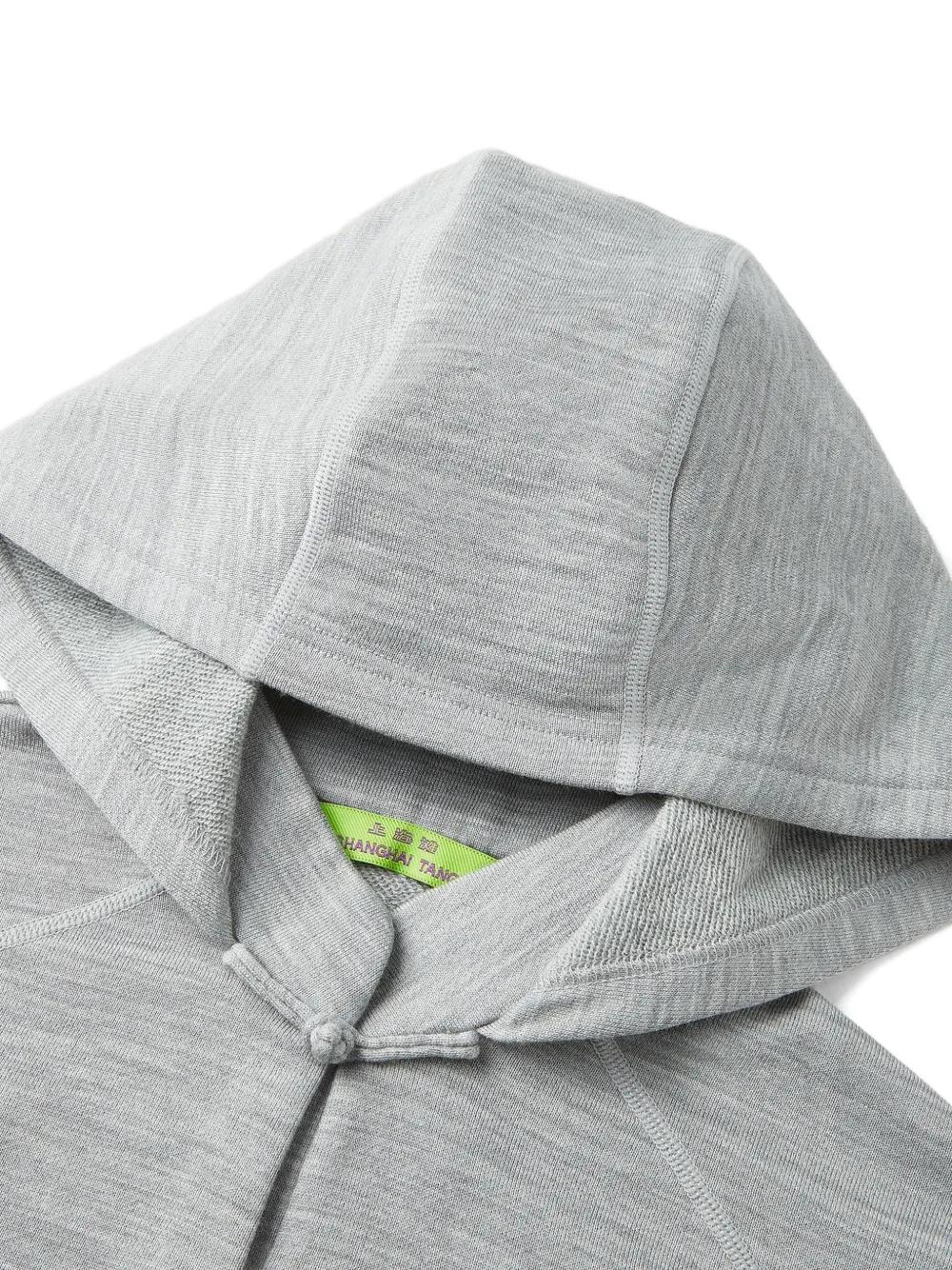 Shanghai Tang Hoodie met logodetail Grijs
