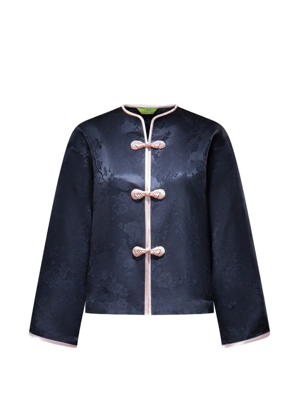  Shanghai Tang Floral Slit Pyjama Set - Blue 