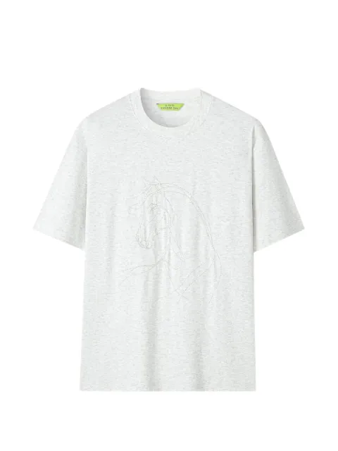 Shanghai Tang playera con caballo gráfico estampado