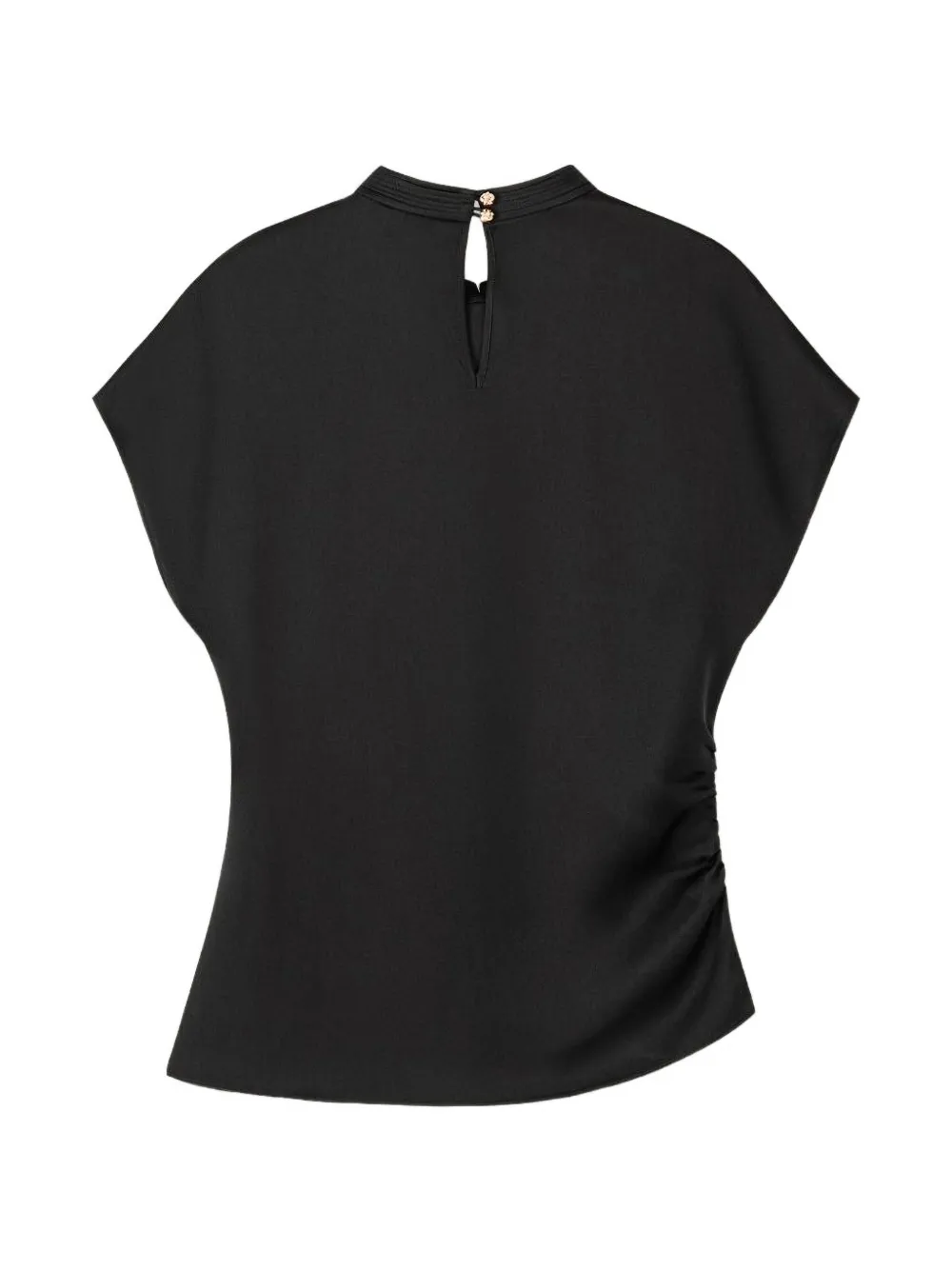  Shanghai Tang Ruched-detail Blouse - Black 