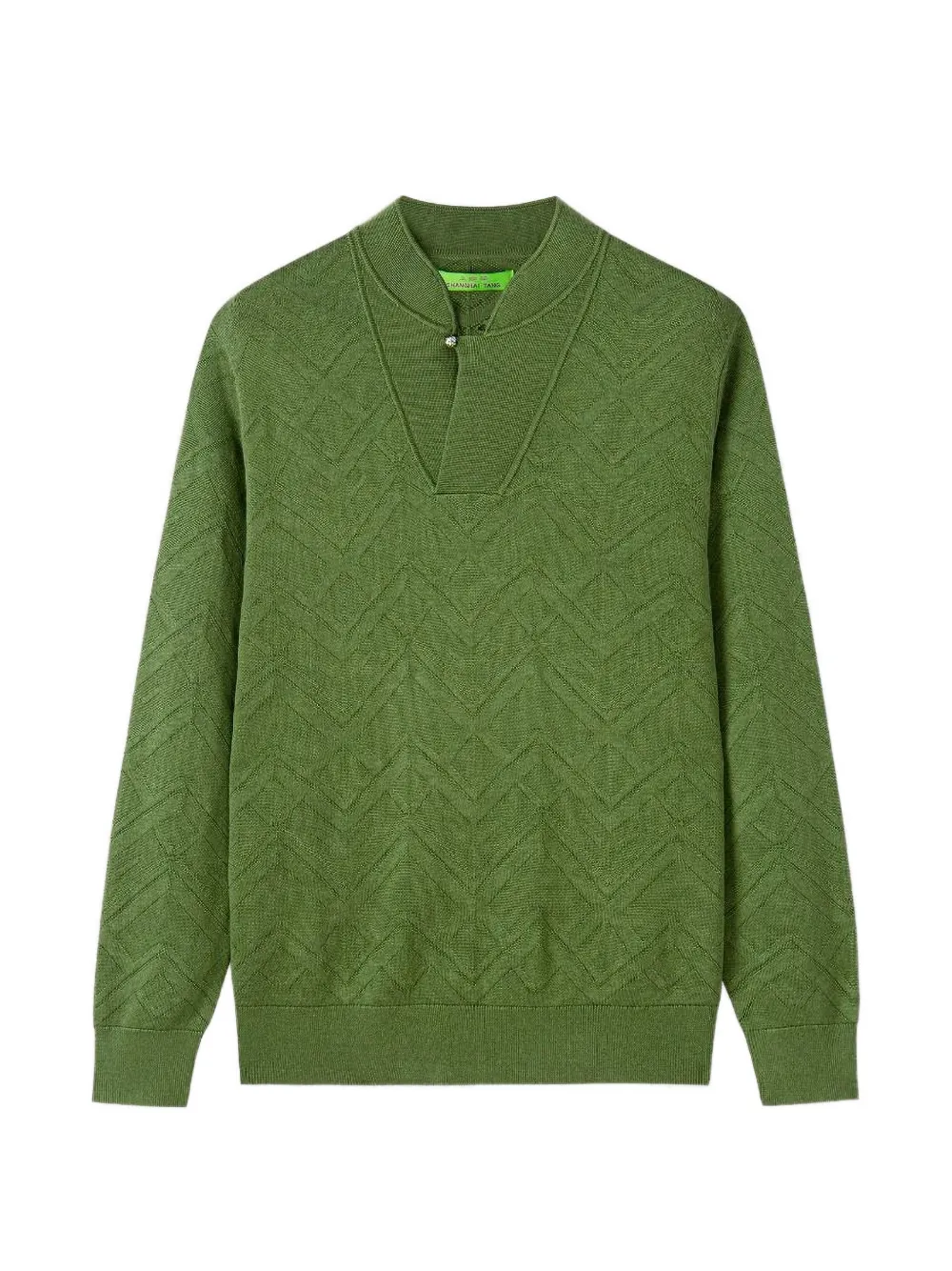 Shanghai Tang V-neck sweater - Verde