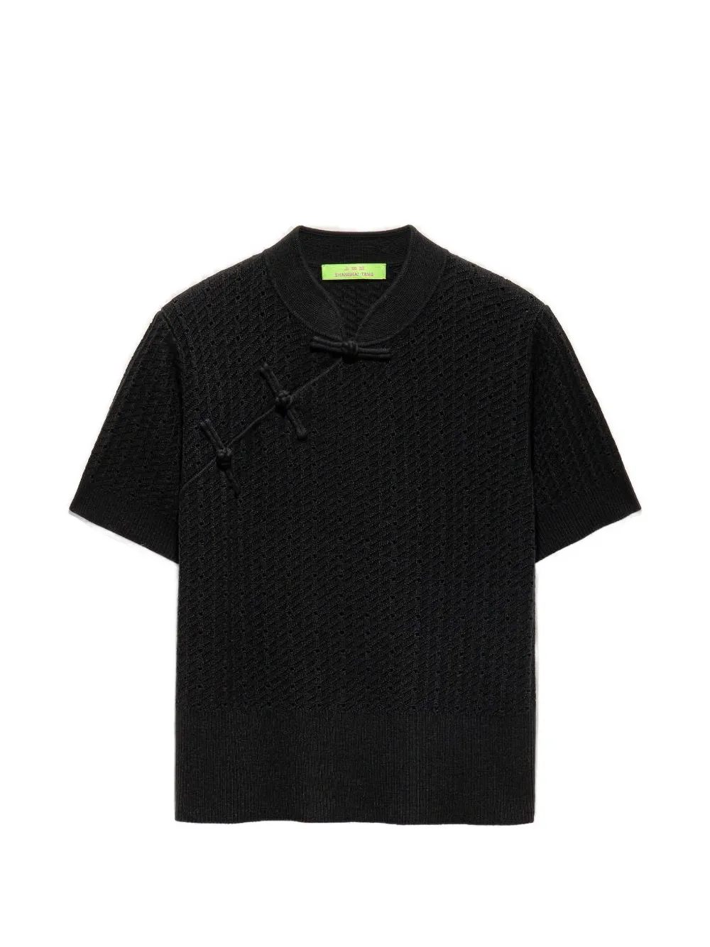 Shanghai Tang Qipao knitted top - Nero
