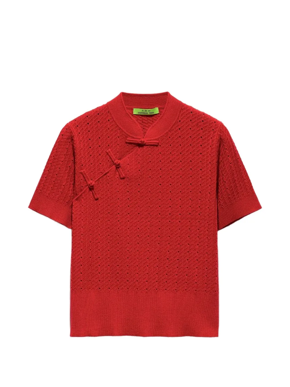 Shanghai Tang Qipao knitted top - Rot