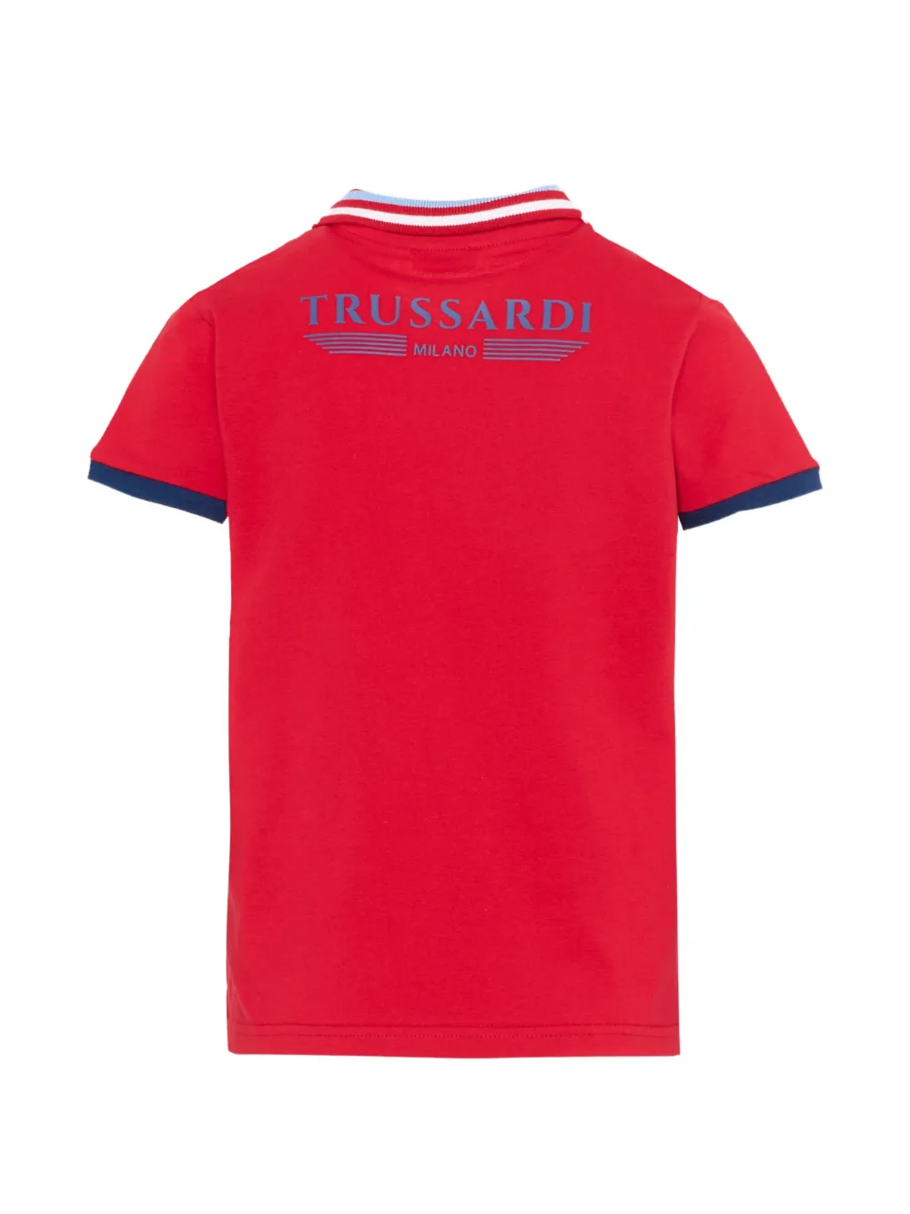  Trussardi Junior Short-sleeve Logo Polo Shirt - Red 