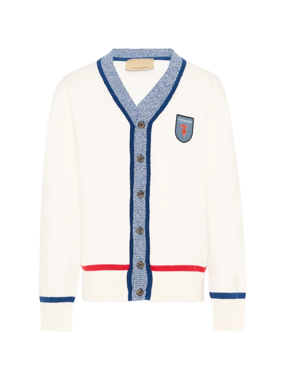 TRUSSARDI JUNIOR V-neck cardigan - Toni neutri