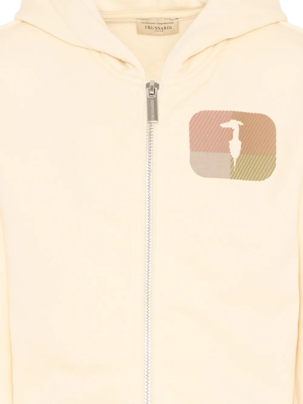  Trussardi Junior Zip Hoodie - Neutrals 