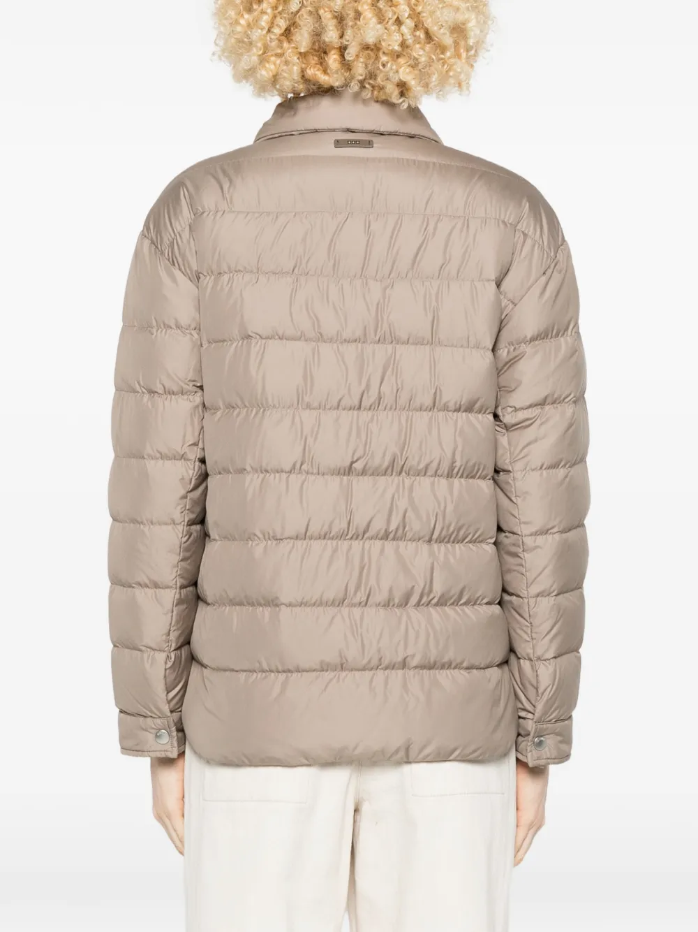 Snap-Button Quilted Jacket