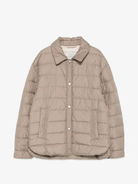 Peserico Gesteppte Jacke mit Druckknöpfen