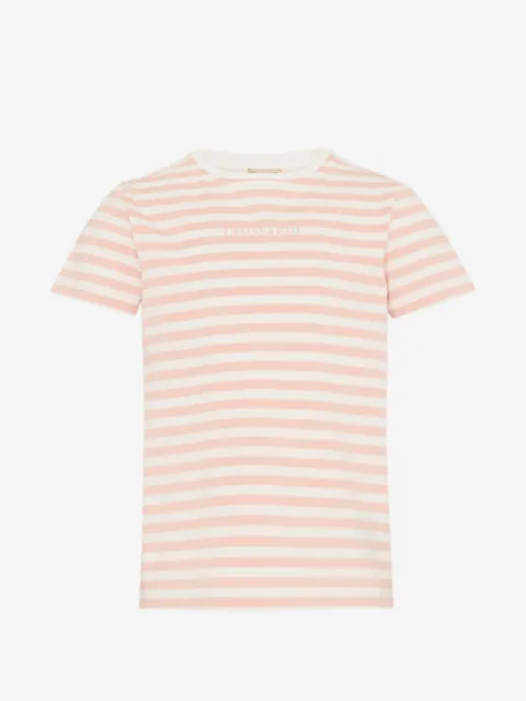 TRUSSARDI JUNIOR striped short-sleeves T-shirt