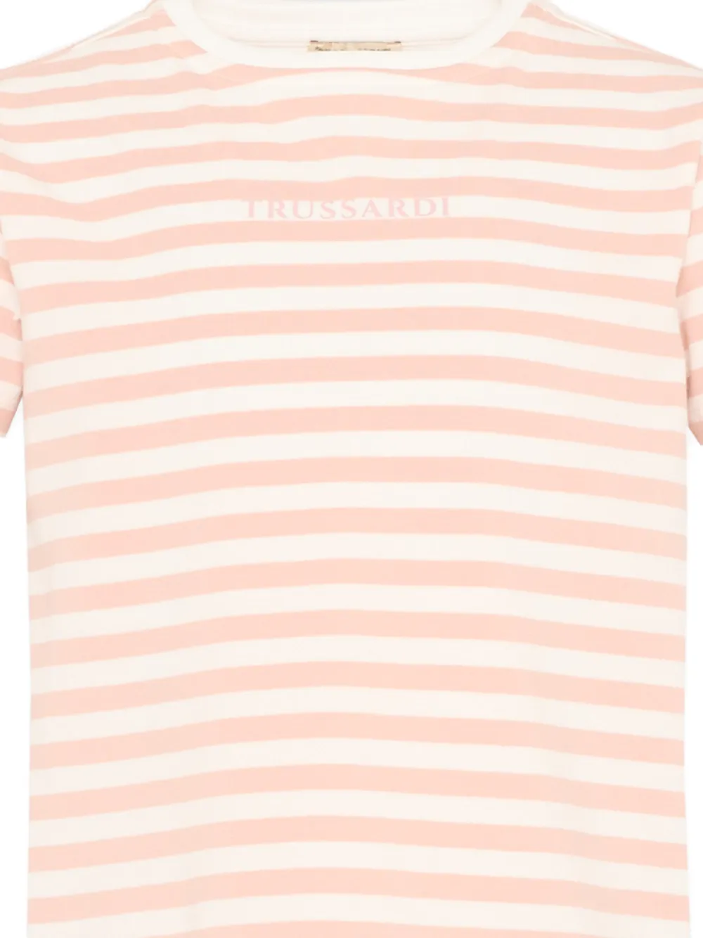 TRUSSARDI JUNIOR Gestreept T-shirt met korte mouwen Roze