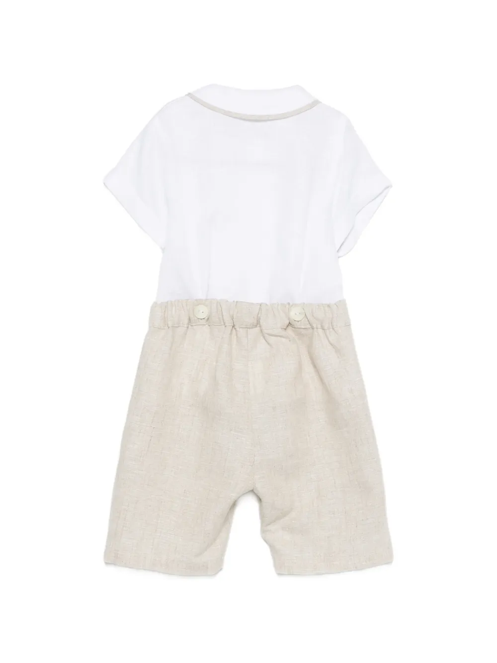 Mariella Ferrari Romper met knopen Beige