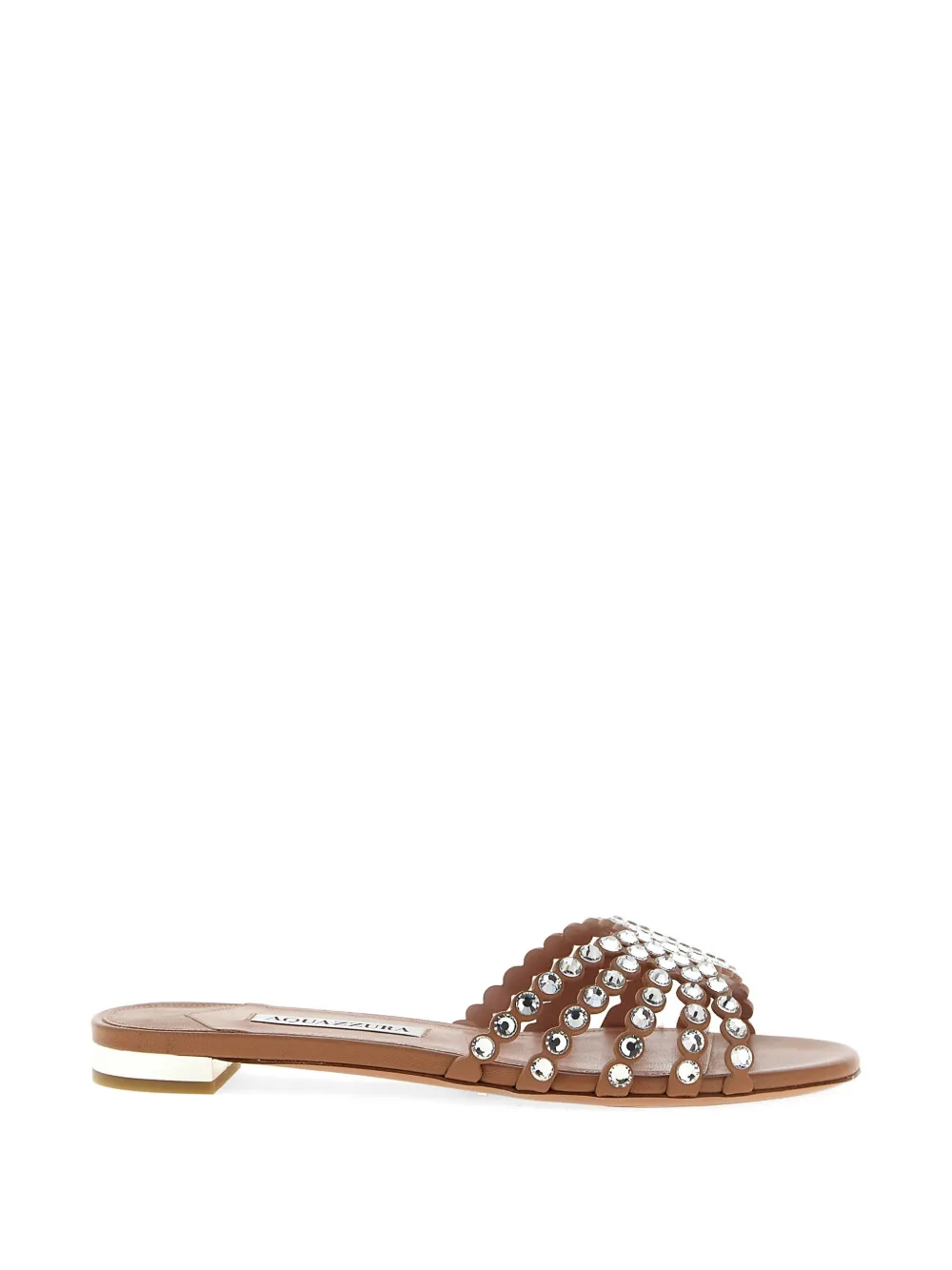Aquazzura Tequila crystal sandals Beige