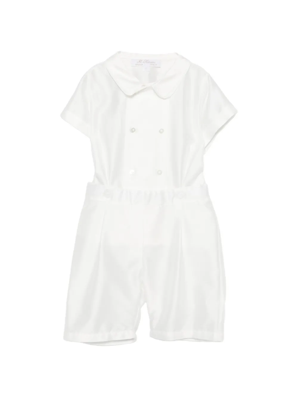 Mariella Ferrari buttoned romper - Bianco